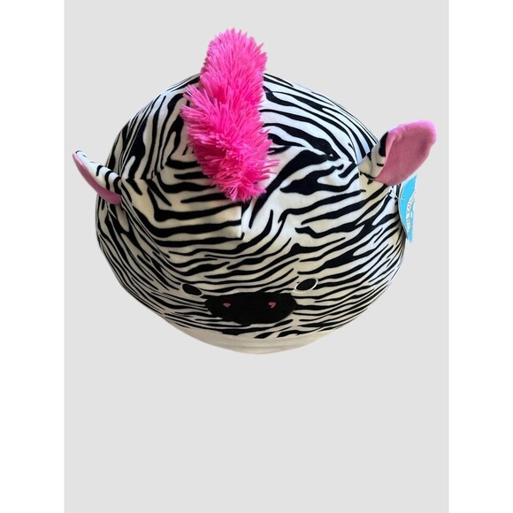 Kellytoy Squishmallow Large 18” Tracey Zebra Plush 2019 Pink Mane NWT - Picture 2 of 9